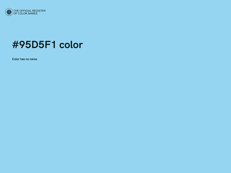 #95D5F1 color image