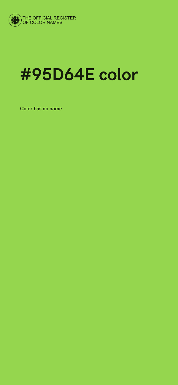 #95D64E color image