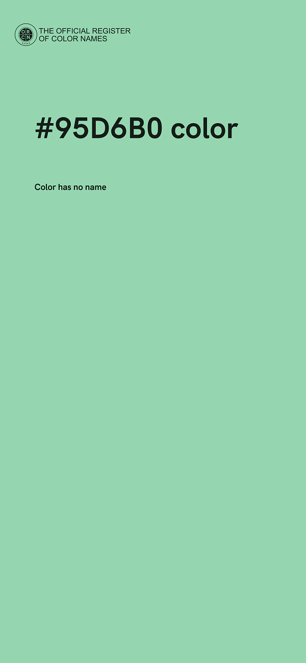 #95D6B0 color image