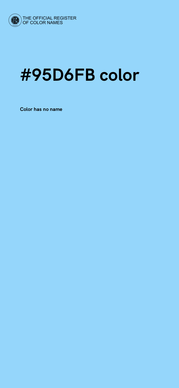 #95D6FB color image