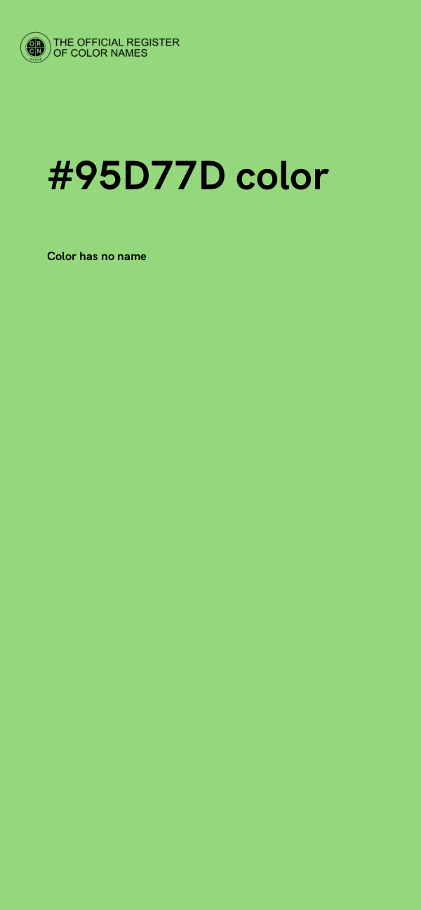 #95D77D color image