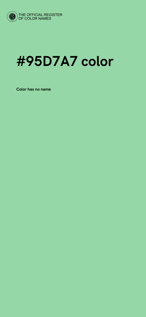 #95D7A7 color image