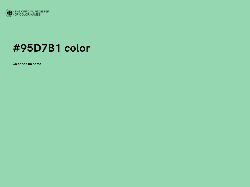#95D7B1 color image
