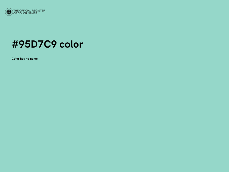 #95D7C9 color image