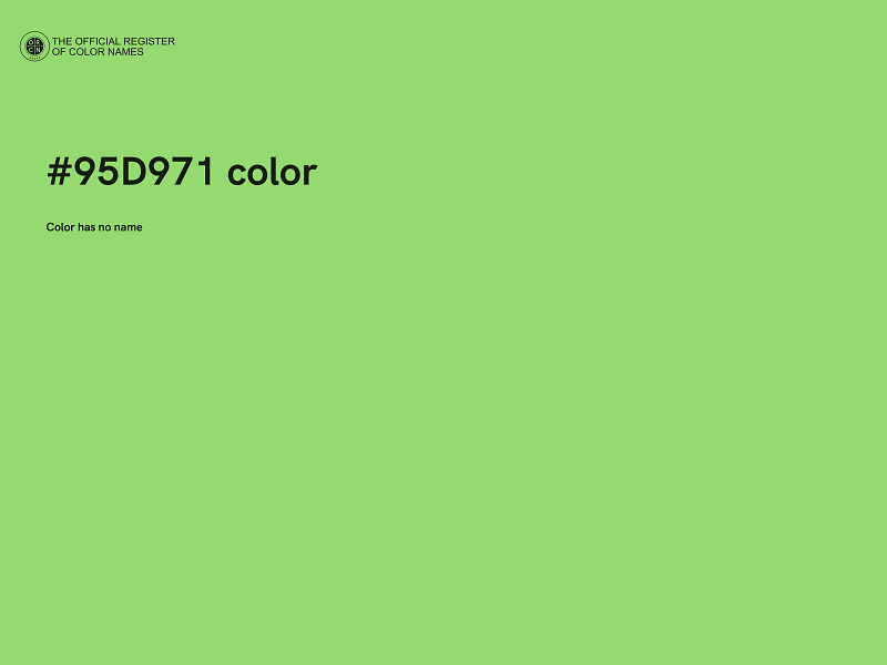 #95D971 color image