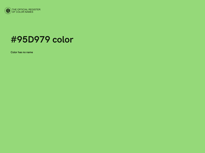 #95D979 color image