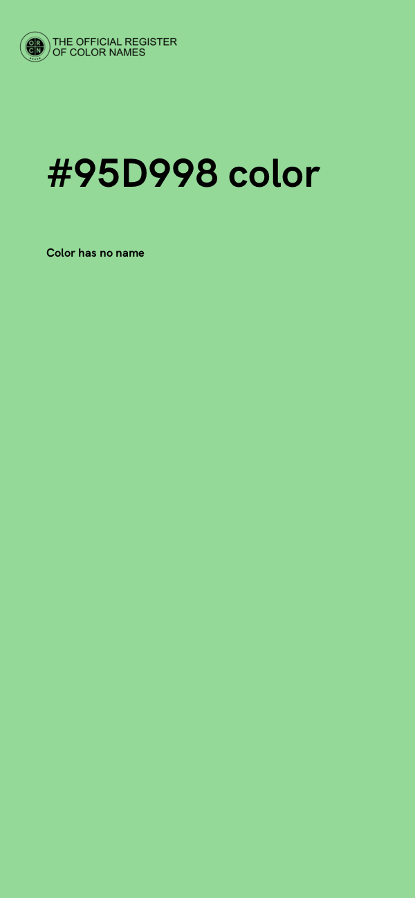 #95D998 color image