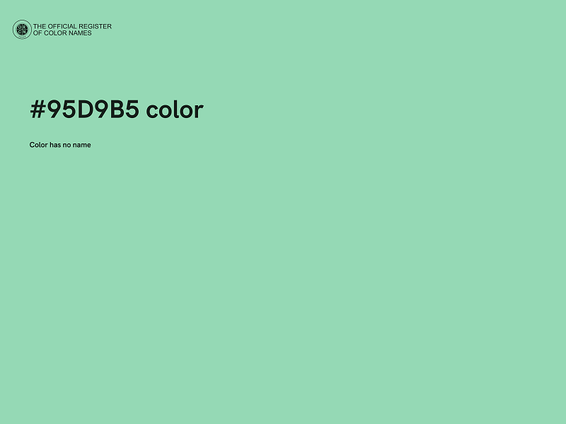 #95D9B5 color image