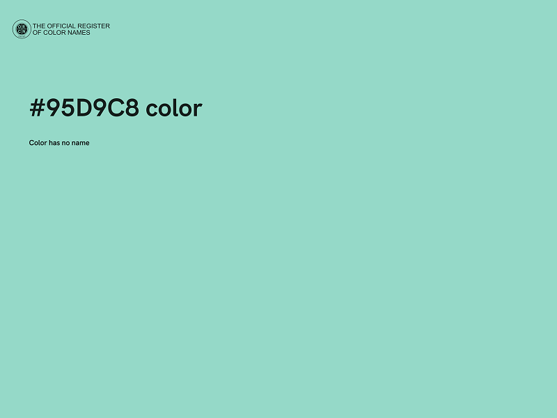 #95D9C8 color image