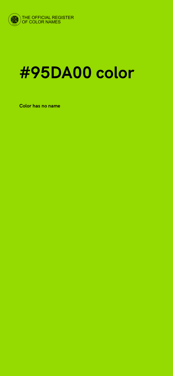 #95DA00 color image