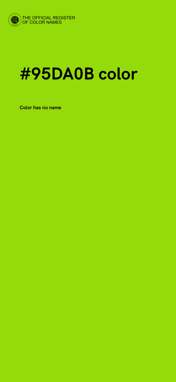 #95DA0B color image