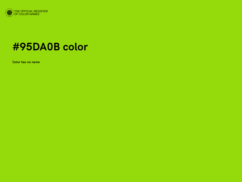 #95DA0B color image