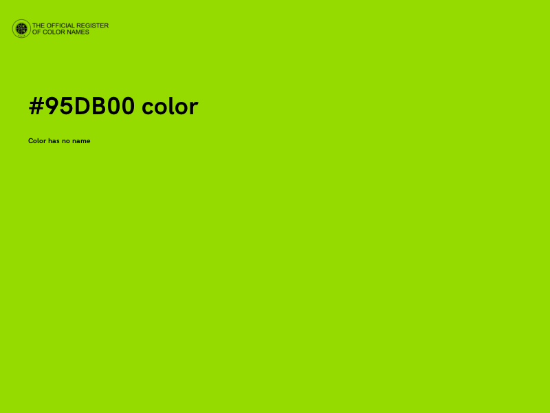 #95DB00 color image