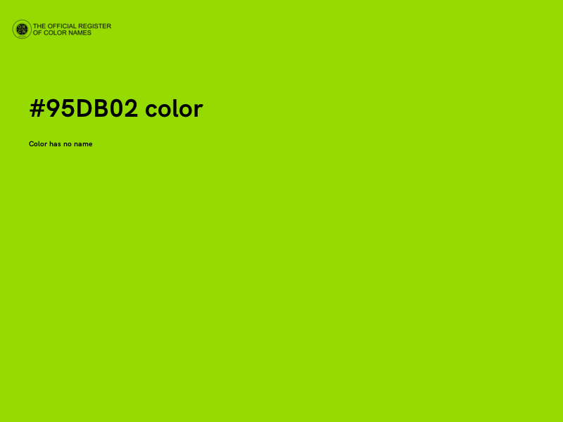 #95DB02 color image