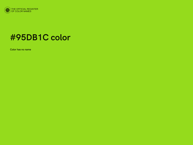 #95DB1C color image