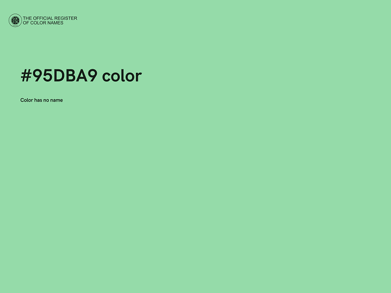 #95DBA9 color image