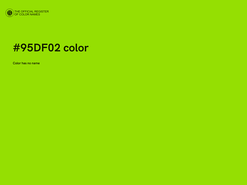#95DF02 color image