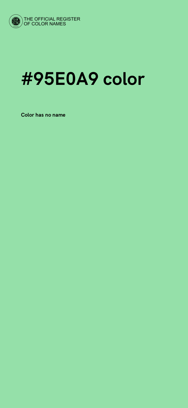 #95E0A9 color image