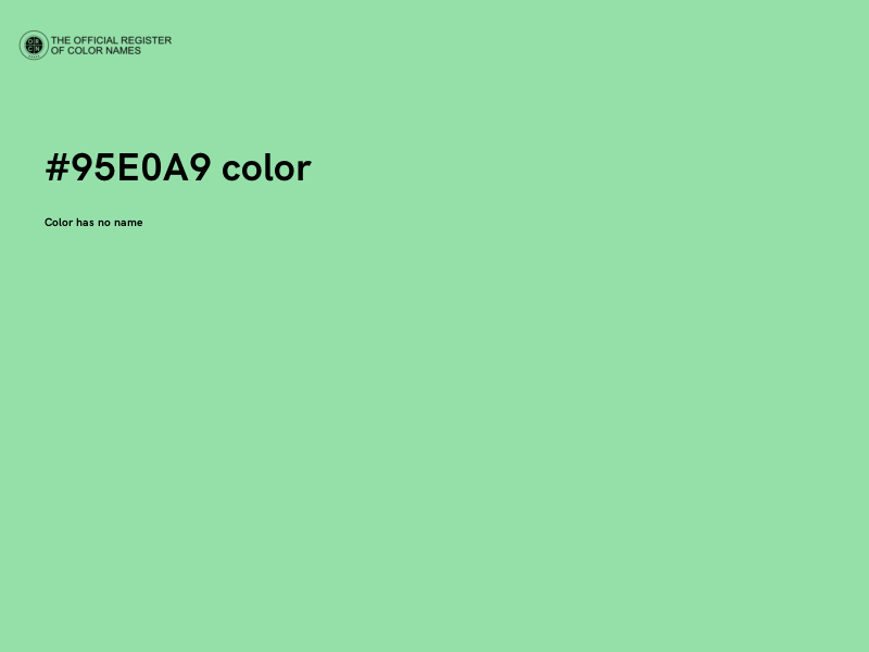 #95E0A9 color image