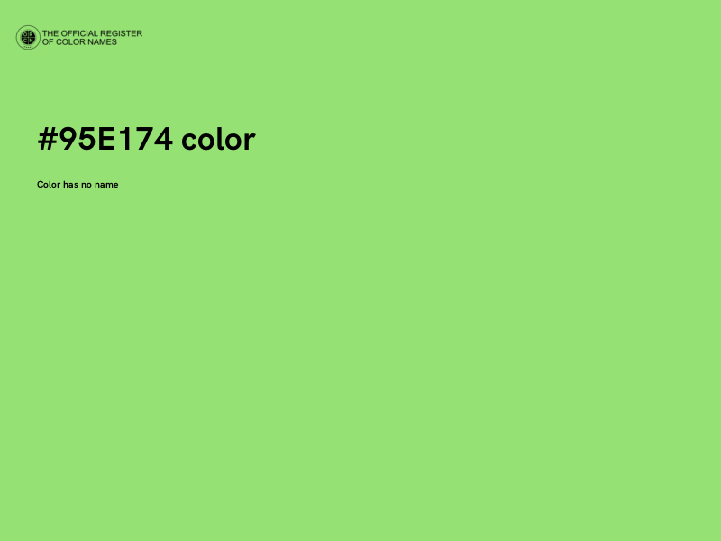 #95E174 color image
