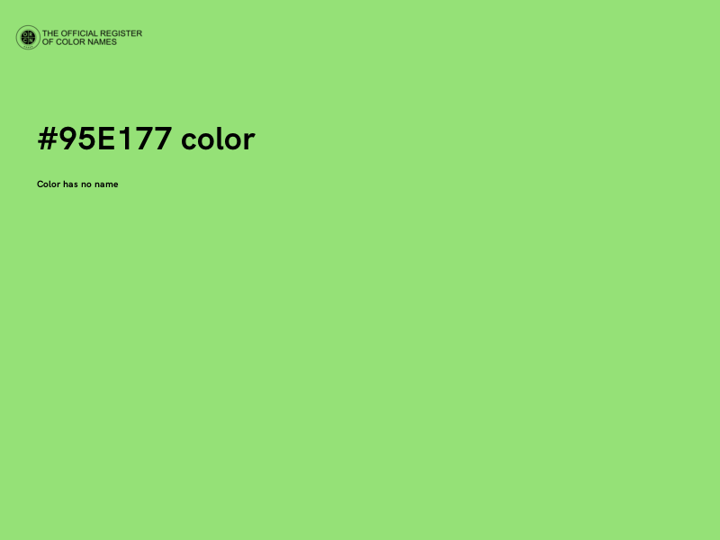 #95E177 color image