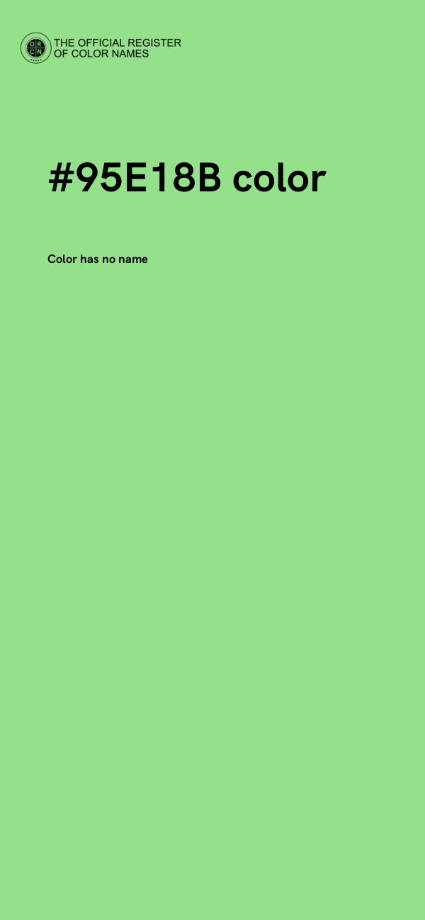 #95E18B color image