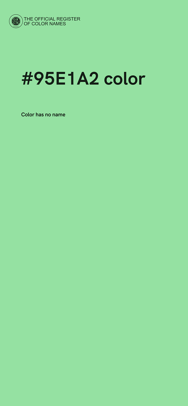 #95E1A2 color image