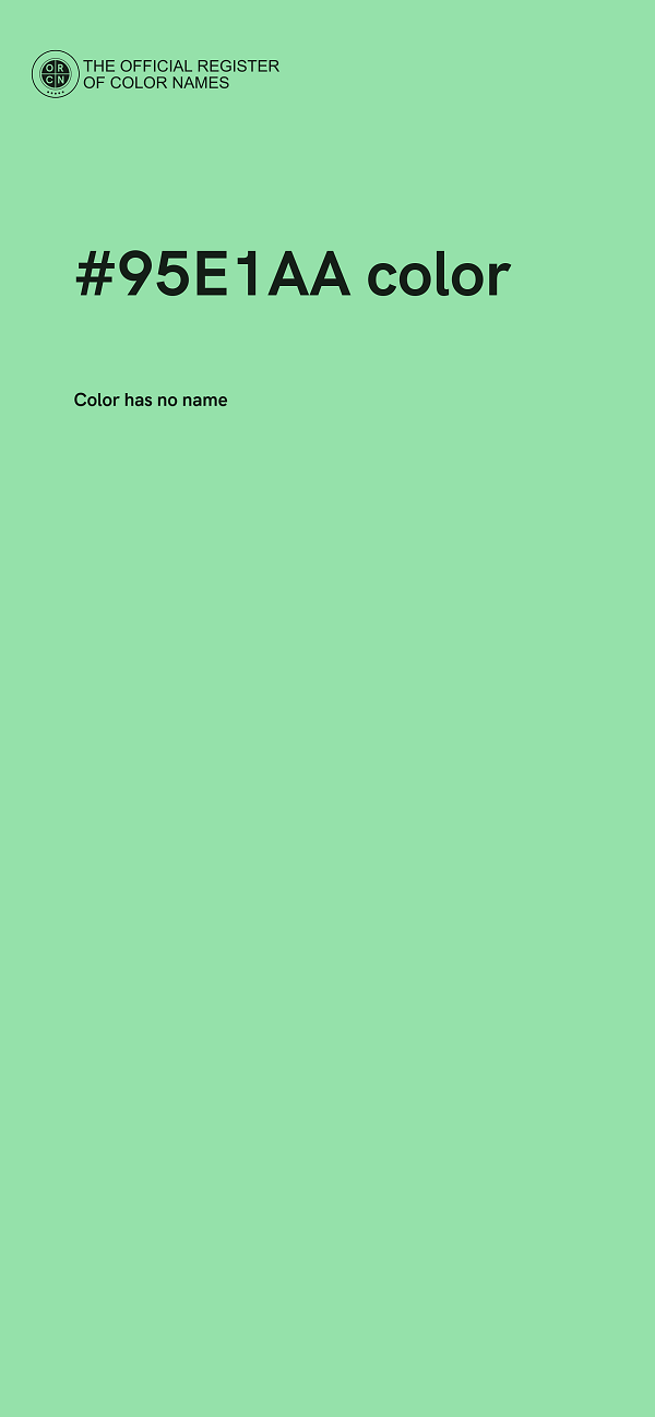 #95E1AA color image