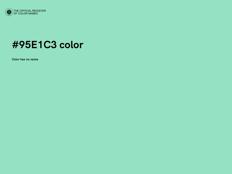 #95E1C3 color image