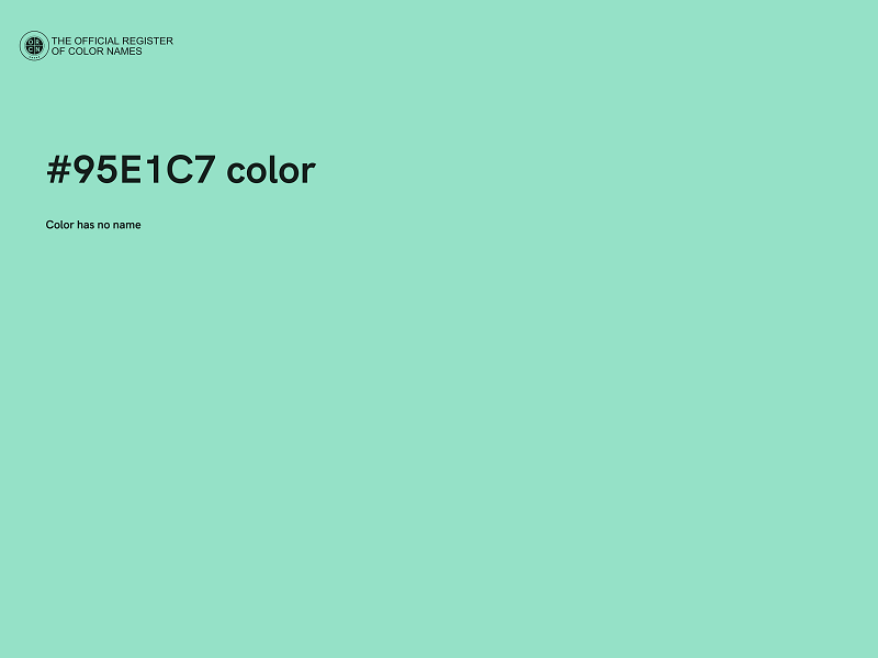 #95E1C7 color image