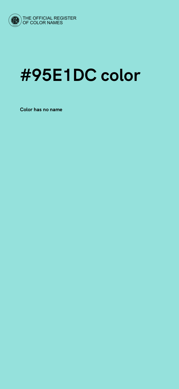 #95E1DC color image