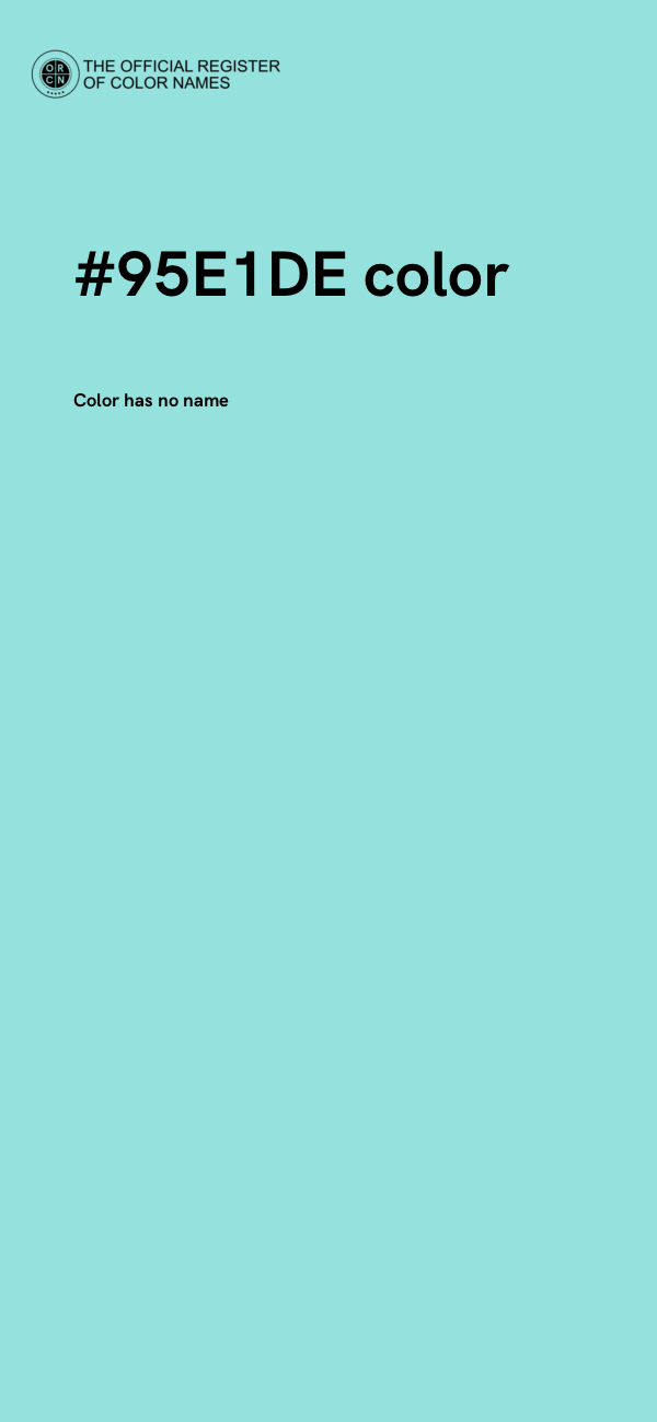 #95E1DE color image