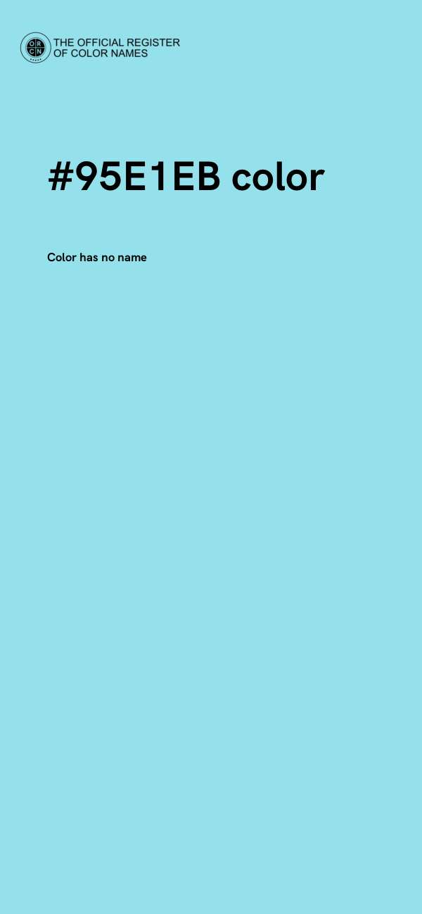 #95E1EB color image