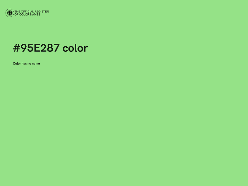 #95E287 color image