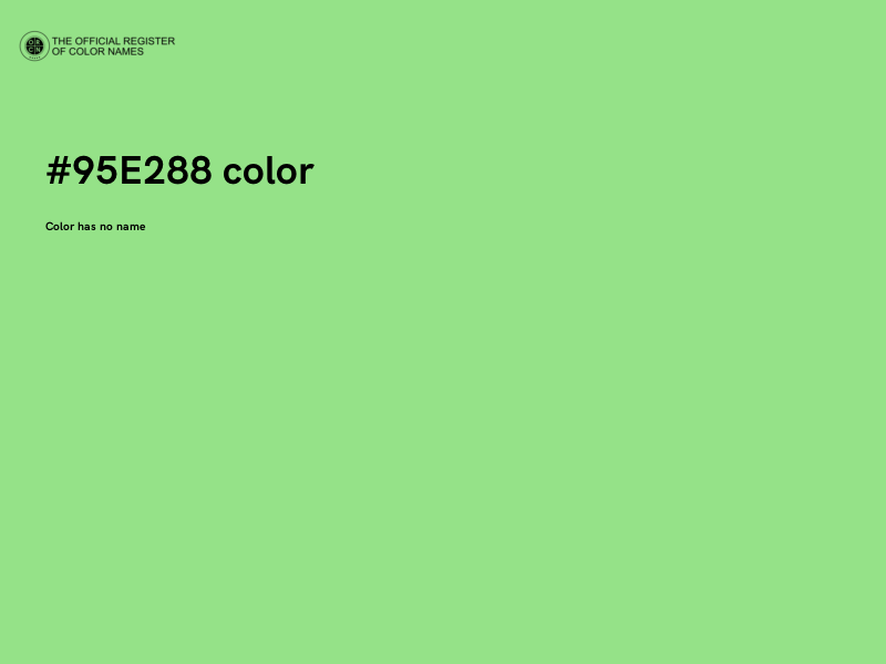 #95E288 color image