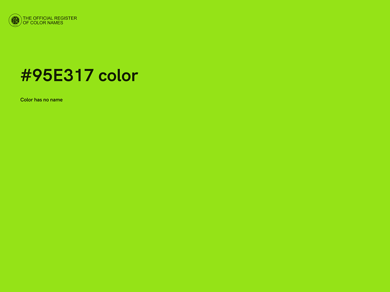 #95E317 color image