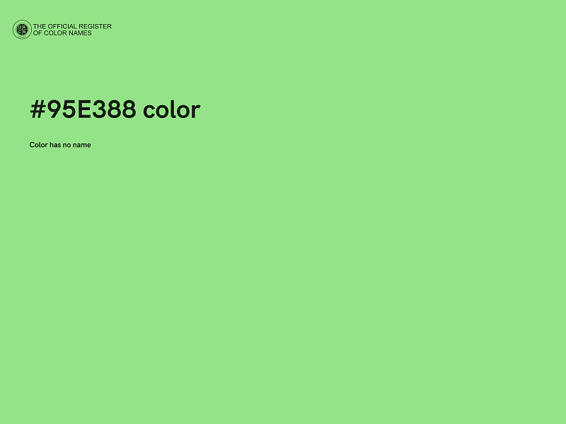 #95E388 color image