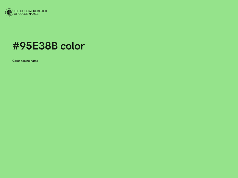 #95E38B color image