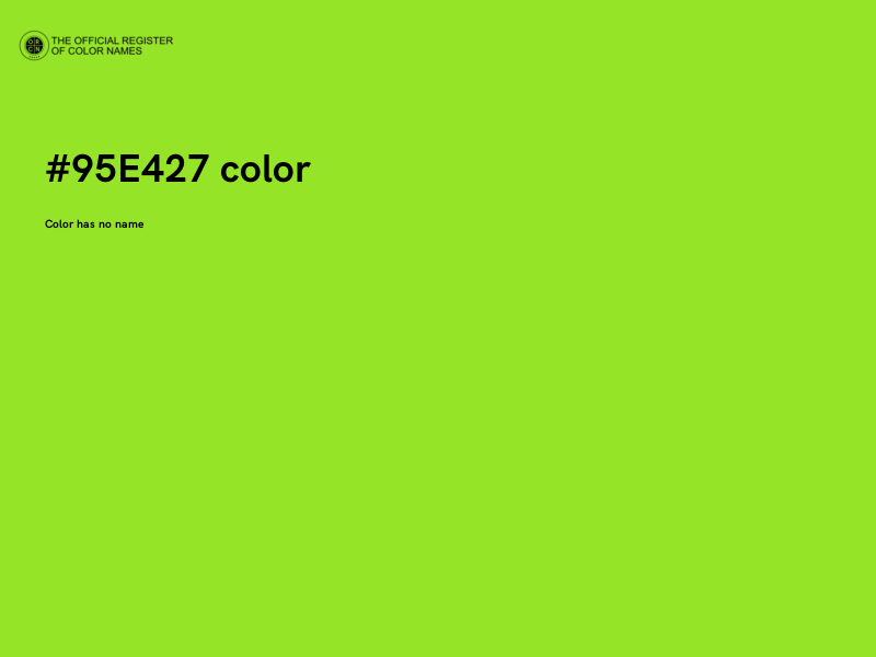 #95E427 color image