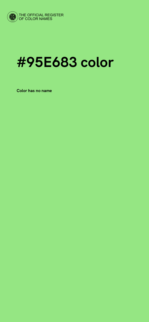 #95E683 color image