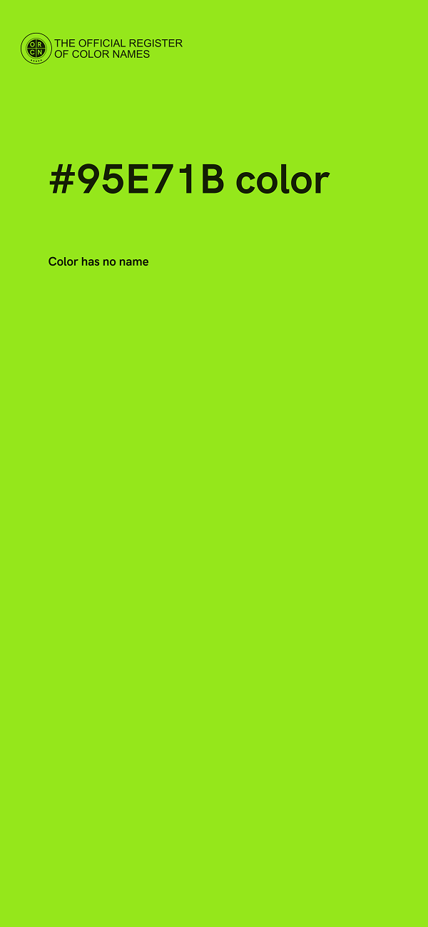 #95E71B color image