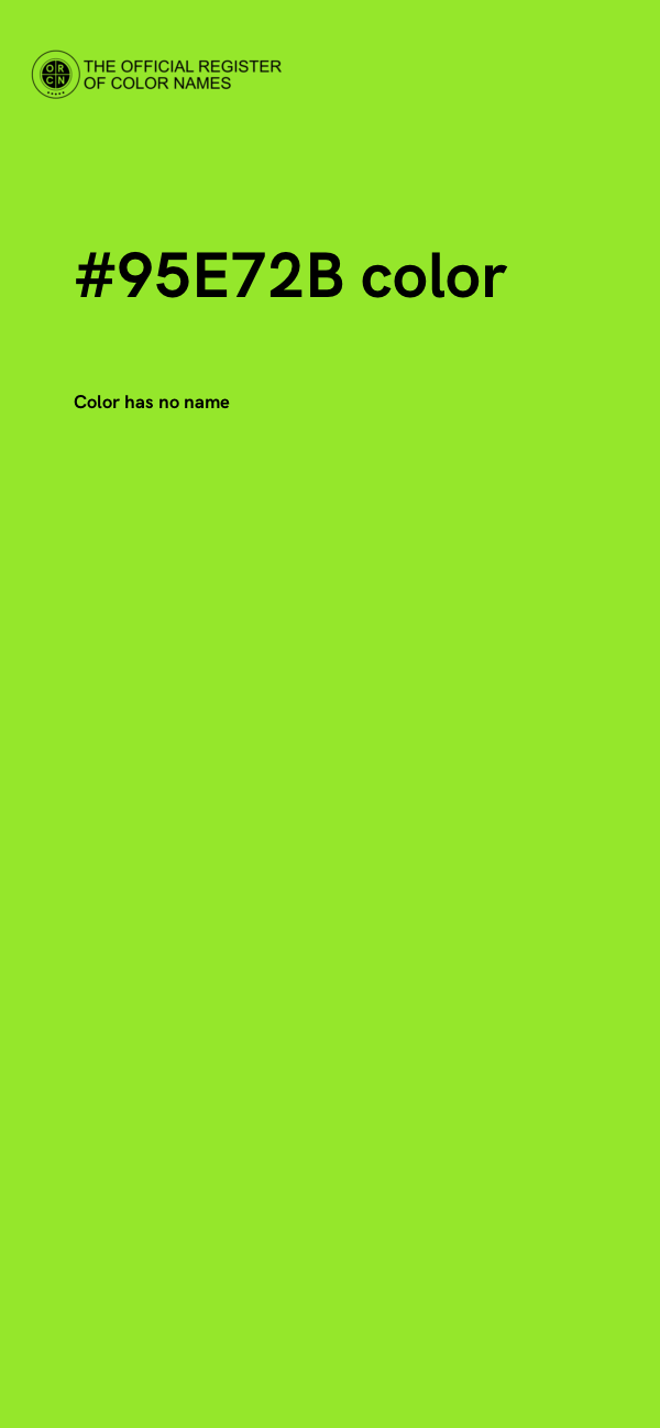 #95E72B color image