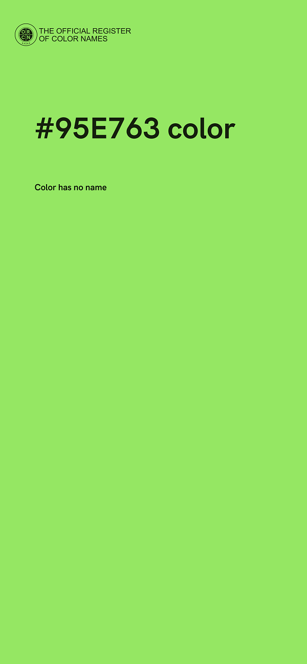 #95E763 color image
