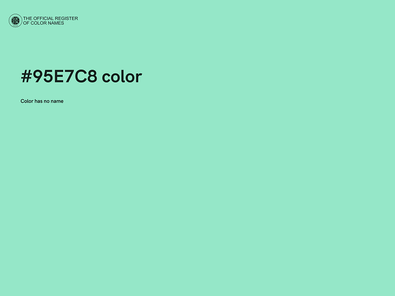 #95E7C8 color image