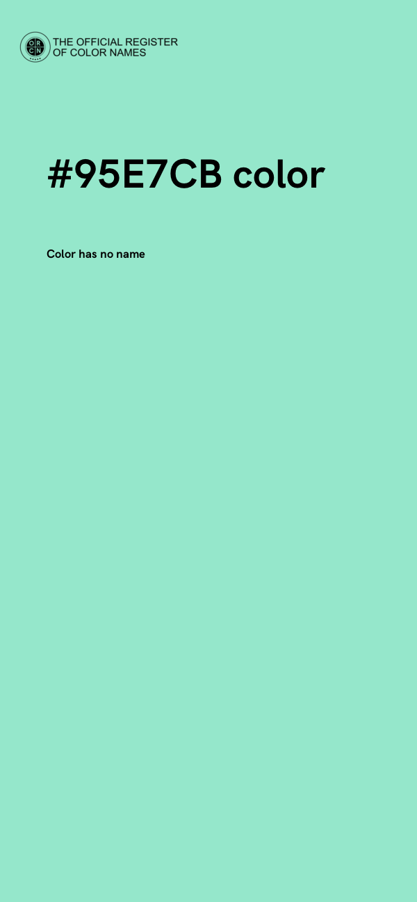 #95E7CB color image