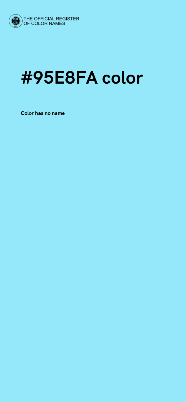 #95E8FA color image