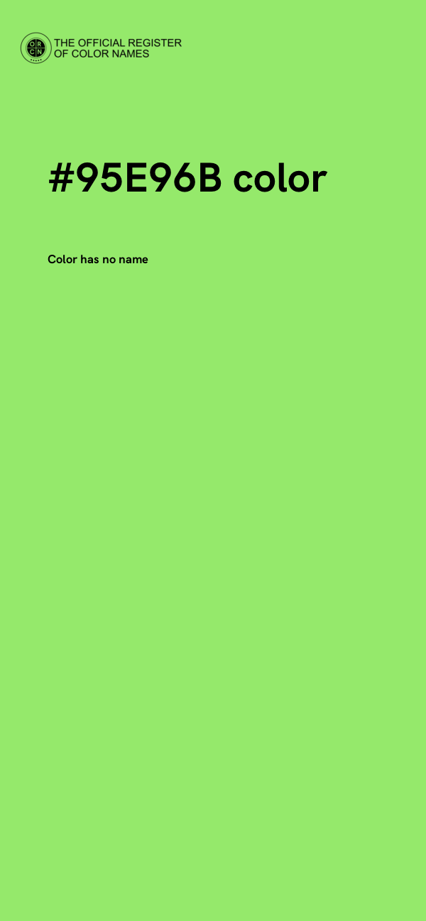 #95E96B color image