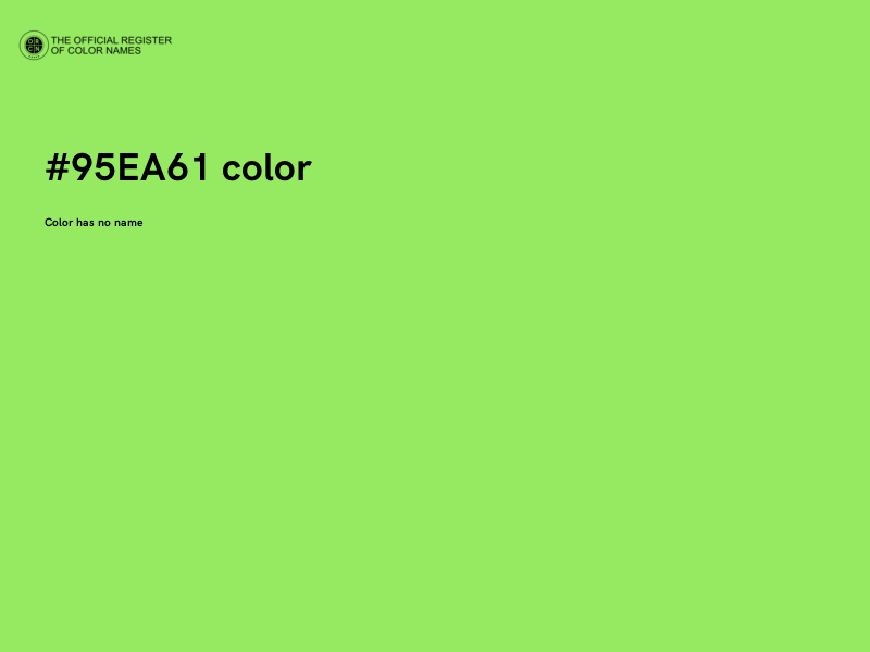 #95EA61 color image