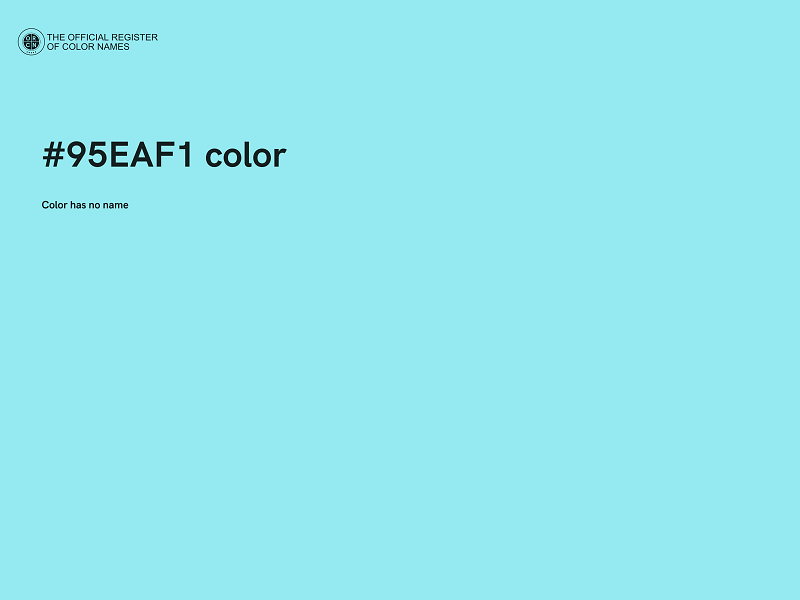 #95EAF1 color image