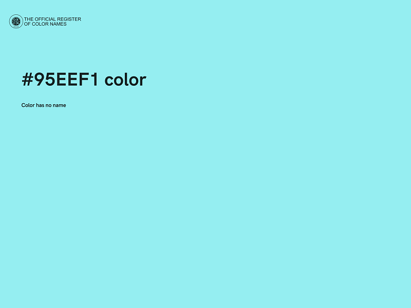 #95EEF1 color image